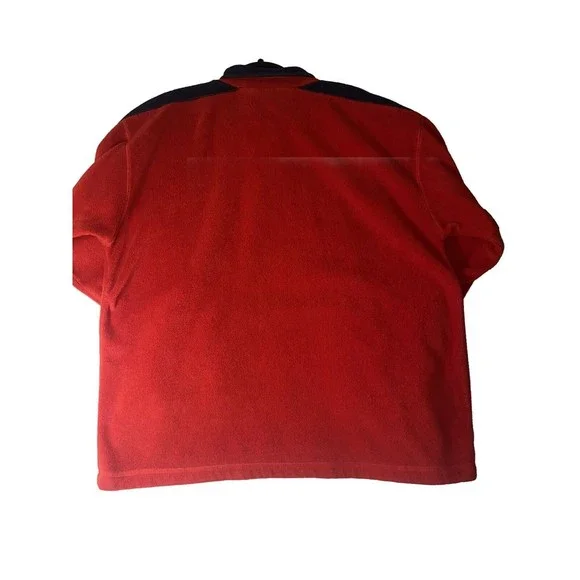 Coconut Pier Mens Lg Red Fleece Pullover French Quarter New Orleans Mardi Gras - Picture 4 of 8